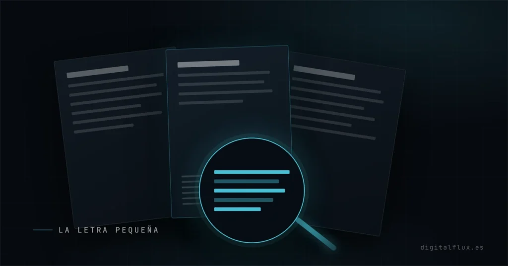 Lupa sobre la letra pequeña de tres propuestas de empresas de posicionamiento SEO