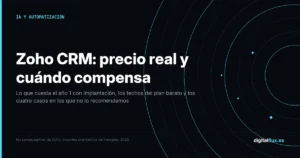 Análisis del precio real de Zoho CRM en 2026 y de cuándo compensa implantarlo en una pyme